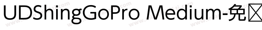 UDShingGoPro Medium字体转换